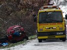 Dva mrtv pi dopravn nehod u Kostelce nad ernmi lesy. (3.12.2020)