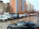 V Plzni na Koutce praskl hlavn vodovodn ad. Bez vody se ocitly stovky...