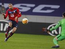 OBRAT. Burak Yilmaz z Lille stílí druhý gól domácích v utkání se Spartou.
