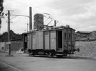 Nákladní tramvaj íslo 103 u svinovského nádraí, 24. 7. 1967  GPS:...