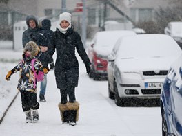 První sn�hová pokrývka na ji�ní Morav� (3. prosince 2020)