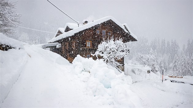 Pvaly snhu ve vchodnm Tyrolsku. (6. prosince 2020)