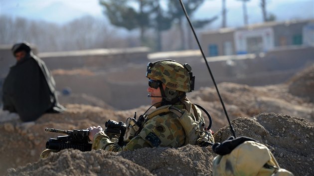 Australt vojci na misi v afghnsk provincii Orzgn (20. ledna 2010)