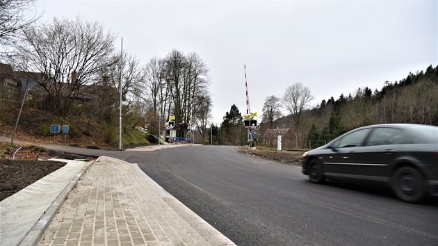 Silnice v Oldichov v Hjch u je opt prjezdn.