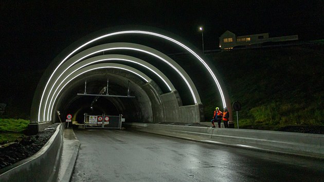 Podmosk tunel na Faerskch ostrovech