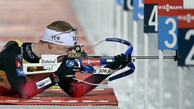 Johannes Thingnes B ve sprintu v Kontiolahti.