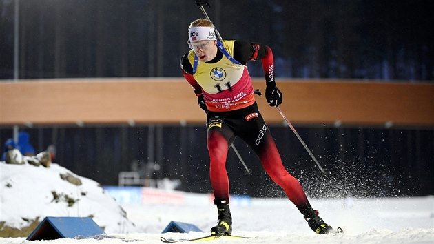 Johannes Thingnes B ve sprintu v Kontiolahti.