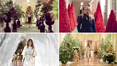 Vánoní výzdoba Bílého domu podle první dámy USA Melanie Trumpové