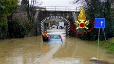 Povodně zasáhly sever Itálie. (6. prosince 2020)