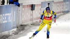 �védka Hanna Öbergová b�hem druhého sprintu v Kontiolahti.