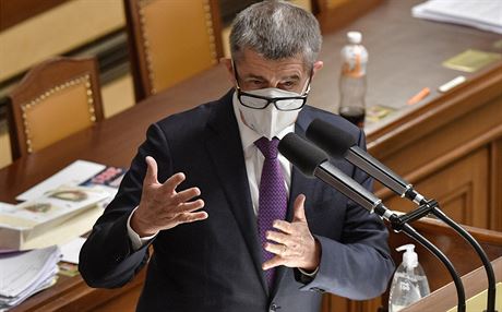 Premiér Andrej Babi ve Snmovn pi projednávání státního rozpotu na rok...