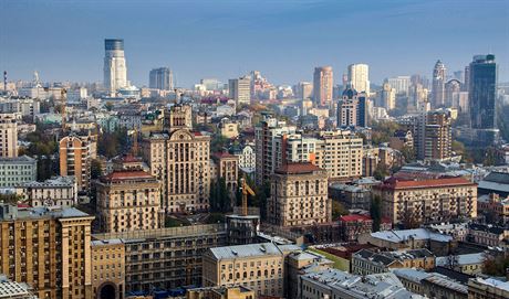 Moderní tvr ukrajinské metropole Kyjeva