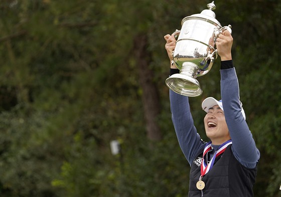 Kim A-Lim oslavuje triumf na US Open.