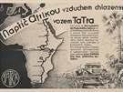 Reklamy automobilky Tatra z asopis z doby první republiky