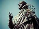 Koperníkova socha v polské Toruni