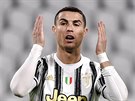 Cristiano Ronaldo z Juventusu Turín práv zahodil penaltu.