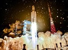 Start rakety Angara-5 z kosmodromu Pleseck v pondlí 14. 12. 2020.