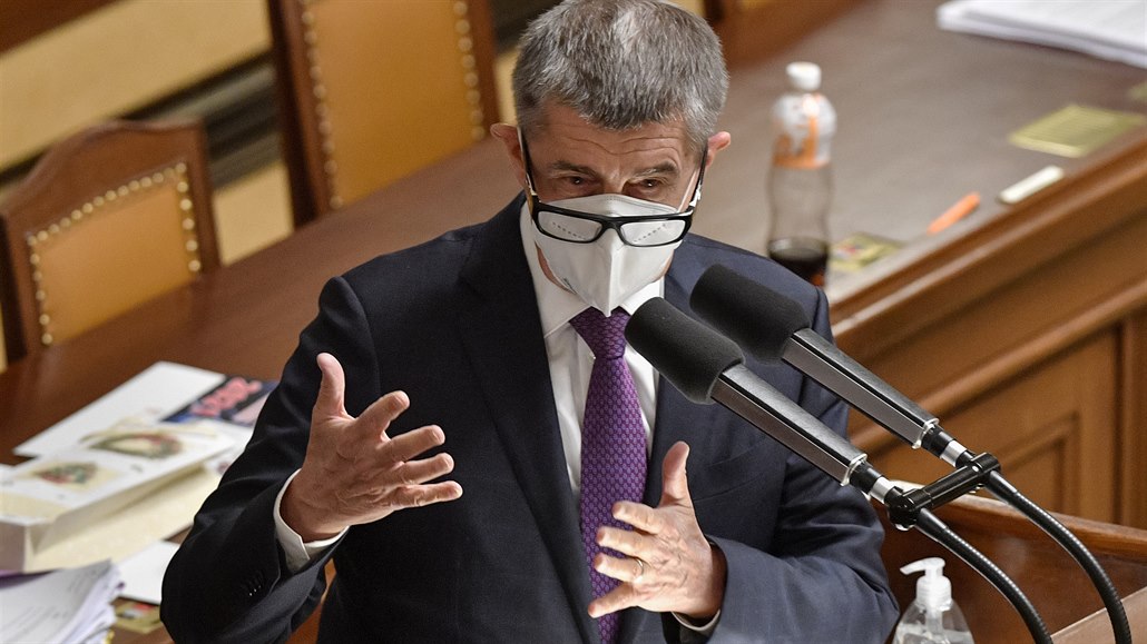 Premiér Andrej Babiš ve Sněmovně při projednávání státního rozpočtu na rok...