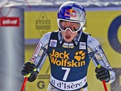 Ester Ledeck v cli sjezdu ve Val d'Isere.