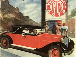 Reklamy automobilky Tatra z asopis z doby první republiky