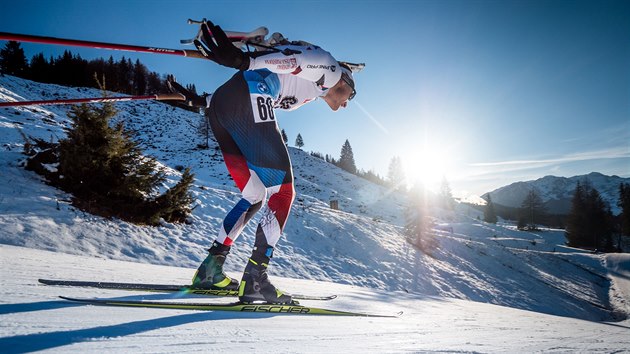 Ondej Moravec b sprint v Hochfilzenu.