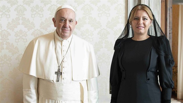 Slovensk prezidentka Zuzana aputov se sela s papeem Frantikem. (14. prosince 2020)