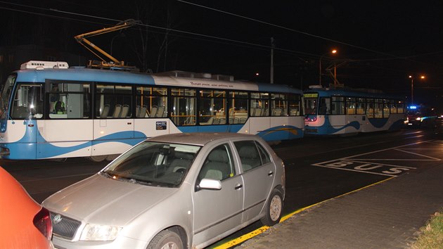 Pi stetu dvou tramvaj v Ostrav se zranilo nkolik cestujcch.
