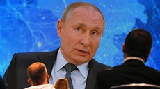 Ruský prezident Vladimir Putin poádá výroní tiskovou konferenci, tentokrát...
