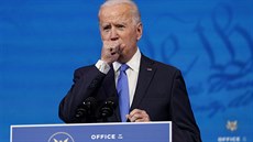 Joe Biden při projevu poté, co ho sbor volitelů oficiálně potvrdil 46....