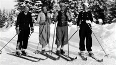 Archivní fotografie ly�a�� z roku 1934