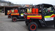 Nové terénní vozy berounských hasičů (17. prosince 2020)