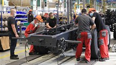 Montovna nákladních automobil Tatra v Kopivnici.