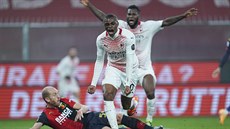 Pierre Kalulu z AC Milán slaví trefu proti Janovu.