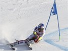 Alexis Pinturault na trati obího slalomu v Alta Badii