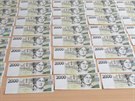Dvojice podle kriminalist� pad�lala bankovky v hodnot� v�c ne� 600 tis�c korun.