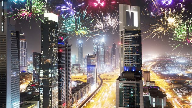 Spektakulární a také nejdražší silvestr si můžete užít v Dubaji ve Spojených arabských emirátech.