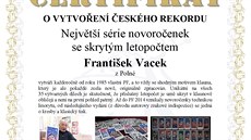 Do eské databanky rekord Agentury Dobrý den byl Vackv poin zapsán ped...