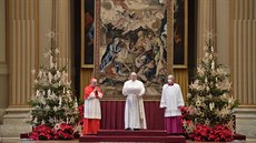 Pape Frantiek v bazilice svatého Petra ve Vatikánu  pednáí tradiní...