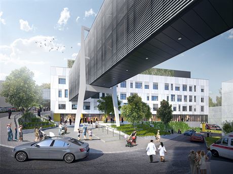 Nový pavilon pelhimovské nemocnice bude propojen s ostatními budovami...