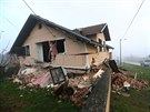Zemtesení zasáhlo také chorvatskou vesnici Prokopa. (30. prosince 2020)
