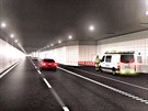 Stavba 18 kilometr dlouhého tunelu pro automobily a vlaky, který propojí...