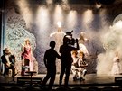 V prázdném divadle ABC hrají muzikál Elefantazie pro diváky televize Naivo v...