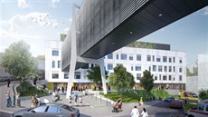 Nový pavilon pelhřimovské nemocnice bude propojen s ostatními budovami...