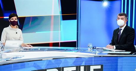 Premiér Andrej Babi vystoupil v nedlní Partiii televizí Prima a CNN Prima...
