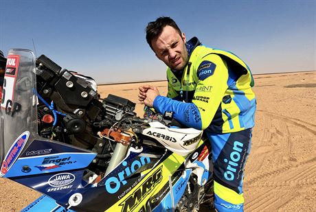 Milan Engel ve tetí etap Rallye Dakar.
