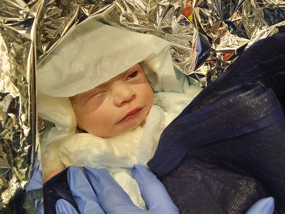 Prvním letoním miminkem, které se narodilo záchranám na Vysoin v sanitce,...