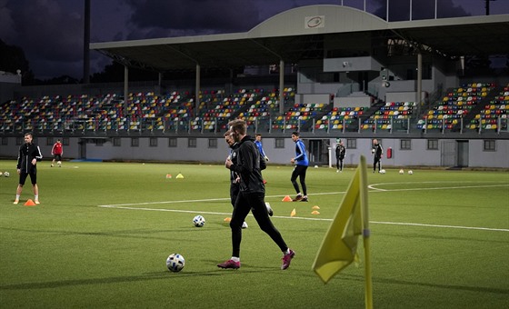 Fotbalisté Sigmy Olomouc během tréninku na Maltě