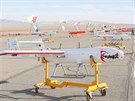 Pehlídka íránských dron na dvoudenních manévrech na severu zem (4. ledna...