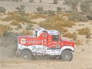 Ale Loprais bhem prvního dne Rallye Dakar 2021.