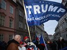 Demonstrace na podporu amerického prezidenta Donalda Trumpa. (8. ledna 2020)